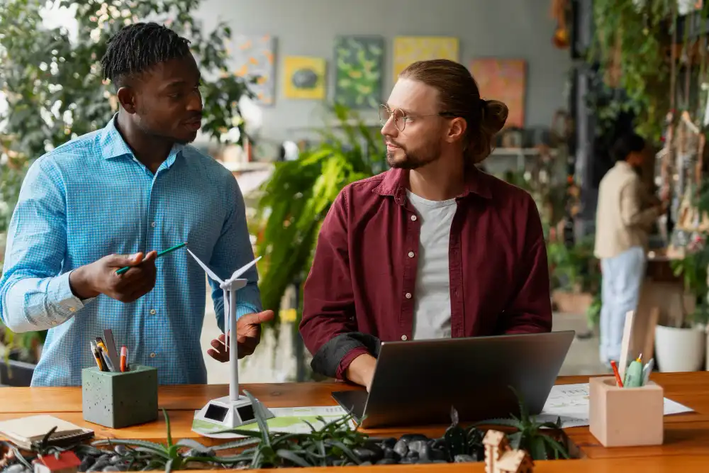 Processo di sviluppo Green MVP che mostra pratiche di codifica sostenibili e un'architettura software eco-compatibile