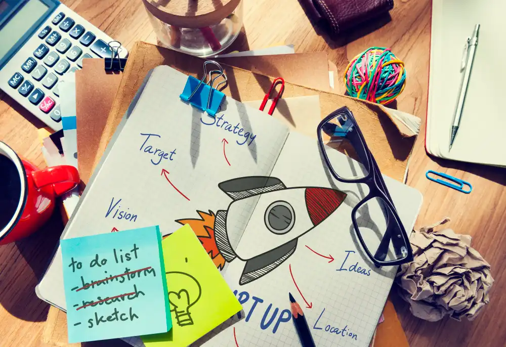 Processo di sviluppo MVP che mostra cicli iterativi di creazione-misurazione-apprendimento per la creazione di prodotti startup